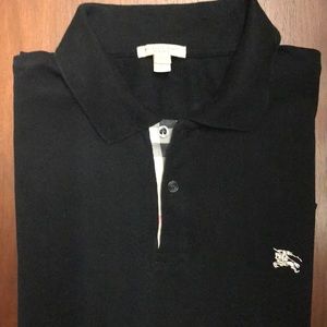 Men’s L Burberry Polo - Black
